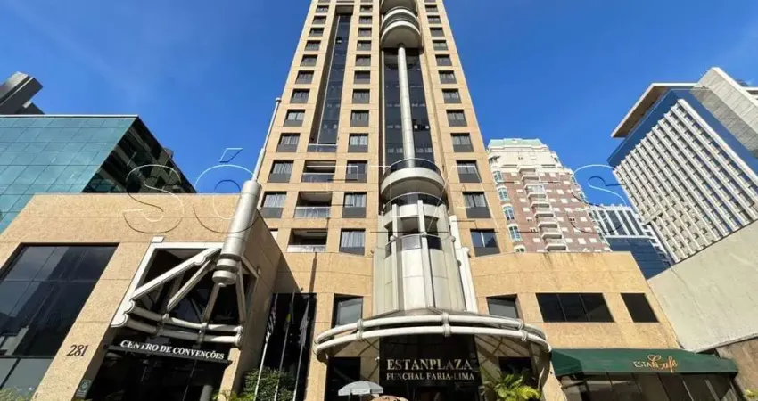 Flat Estanplaza na Vl Olímpia, para investimento em frente ao Novo Shop JK Iguatemi