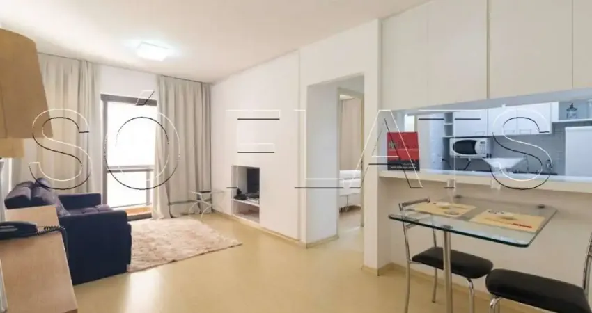 Flat totalmente equipado disponível para locação muito próximo da Av Paulista e do MASP.