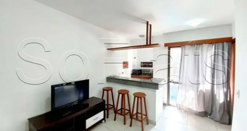 Flat no Griffes Residence com 30m², 1 dormitório e 1 vaga disponível para locação no Morumbi.