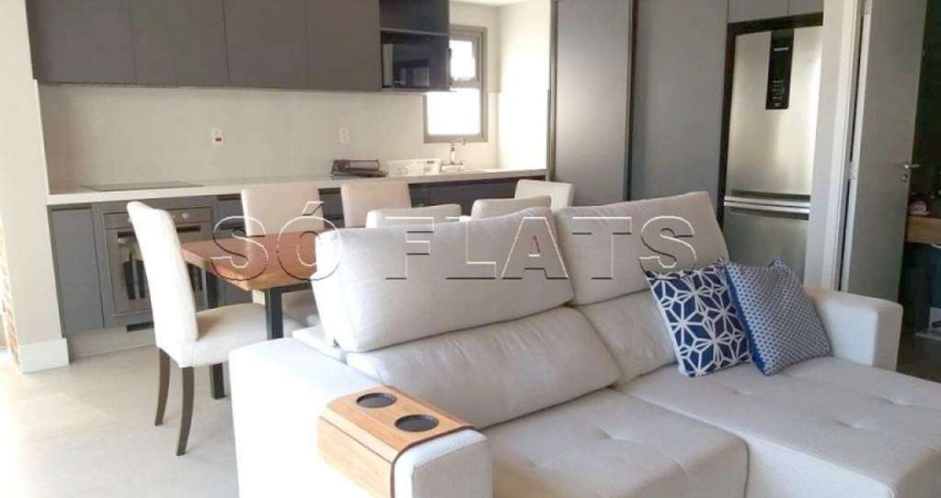Flat no Studio Suzano disponível para locação moderno e todo equipado no bairro dos Jardins.
