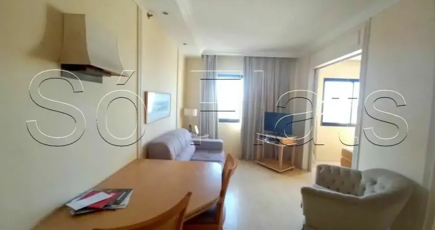 The Universe para locação no Jardim Paulista com 30m²,. 1 dormitório e 1 vaga.