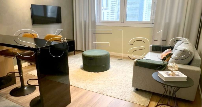 Studio Extension Berrini, flat disponível para locação contendo 38m², 1 dormitório e 1 vaga.