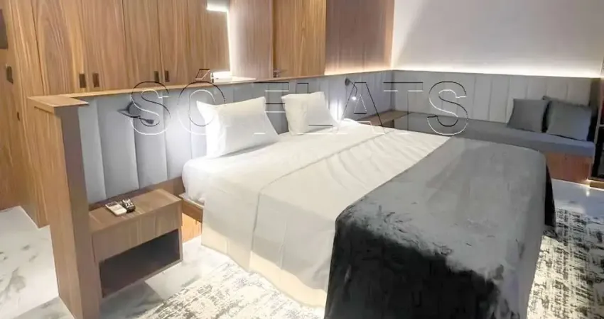 Flat mobiliado no Novotel Jardins com vaga, alto potencial de renda e localização premium