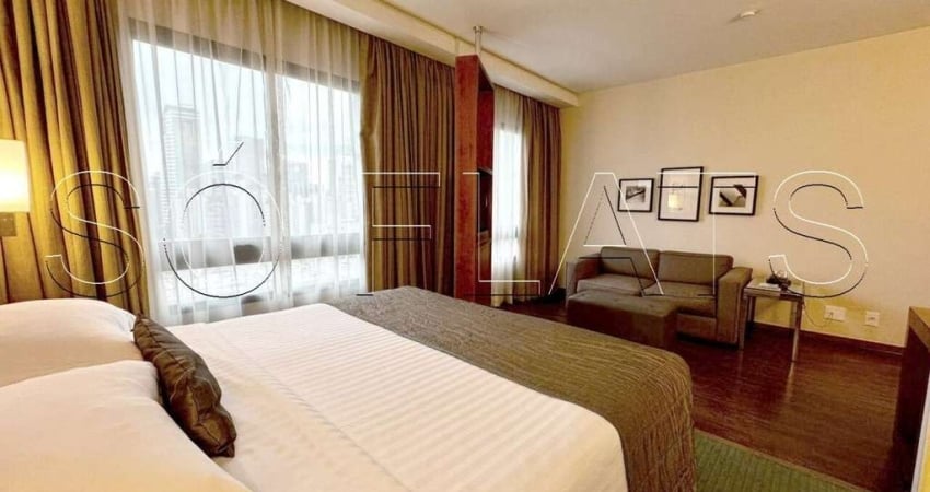Flat Estanplaza Berrini, na Av. Luis C. Berrini, prox a Marg Pinheiros e Estação Berrini da CPTM