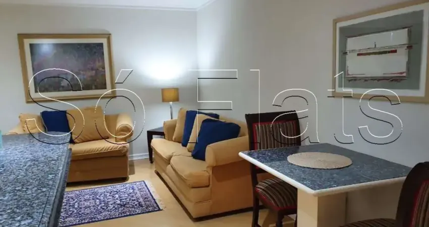 Flat disponível para locação no bairro dos jardins próximo da avenida 9 de julho e avenida paulista.