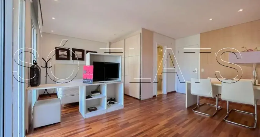 Flat disponível para locação no diogo home, 47m², 1 dormitório e 1 vaga de garagem.