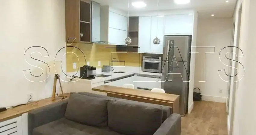Flat com 1 quarto à venda na Avenida Ibijaú, 364, Moema, São Paulo