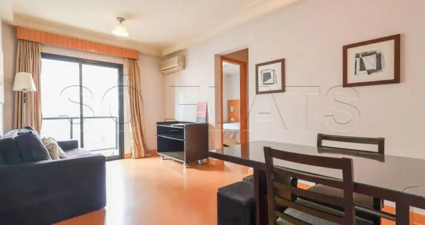 Flat em Moema disponível para locação, prox a Av. Sto Amaro, Av dos Bandeirantes e Ibirapuera.