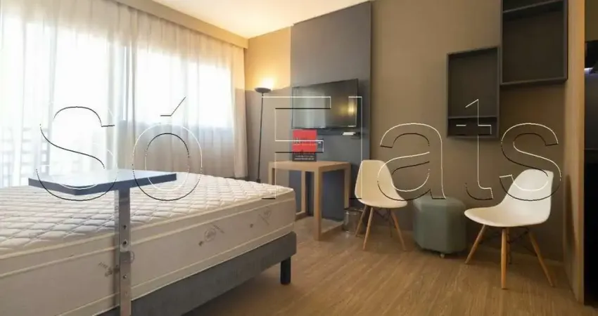 Flat alpha stay disponível para locação com 29m², 1 dormitório e 1 vaga de garagem.