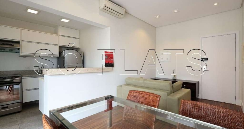 Apto no Diogo Home disponível para locação contendo 48m², 1 dormitório e 1 vaga.