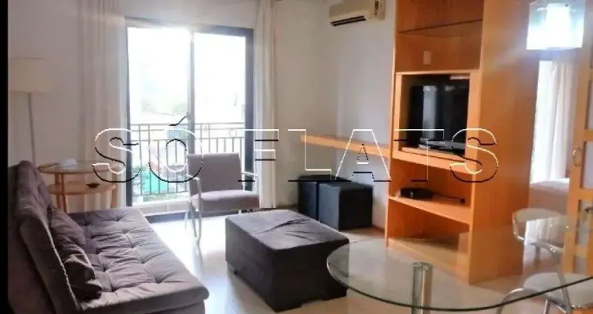 New Life Itaim, flat para locação no Itaim com 1x dorm, prox a Av. Presidence Juscelino Kubitschek.
