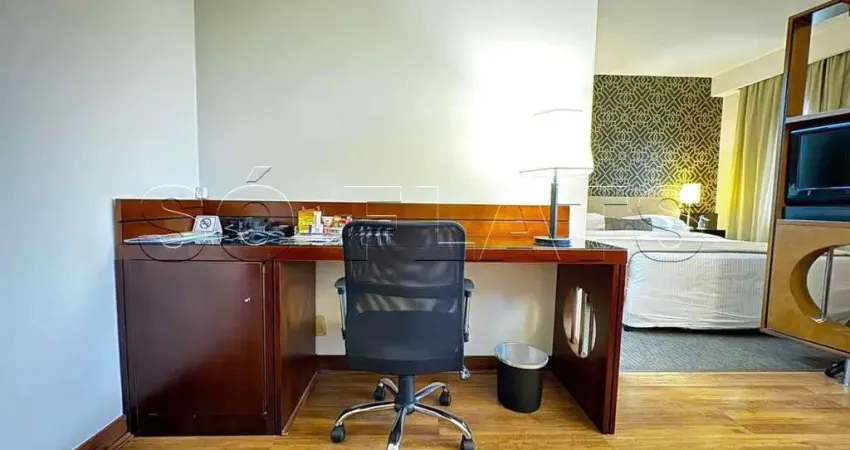 Flat Estanplaza Funchal disponível para venda com 30m², 01 dorm e 01 vaga de garagem