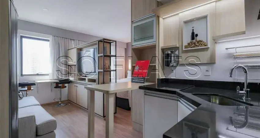 Flat totalmente mobiliado com excelente localização em Moema