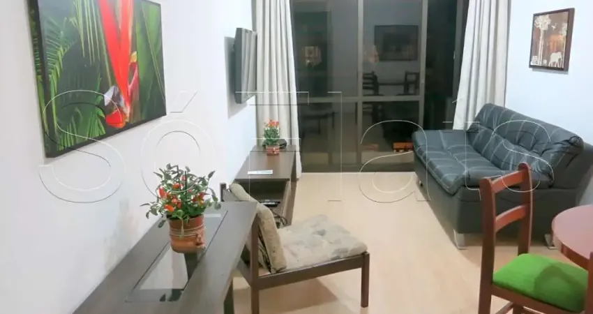 Flat no Central Park disponível para locação contendo 61m², 2 dormitórios e 1 vaga de garagem.