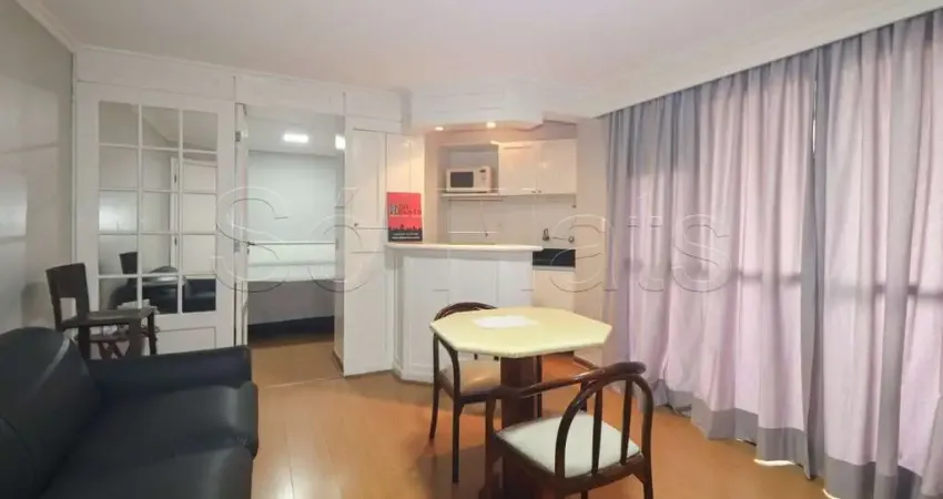 Flat para locação próximo a av. pacaembu, ao pq buenos aires e ao shopping patio higienopolis