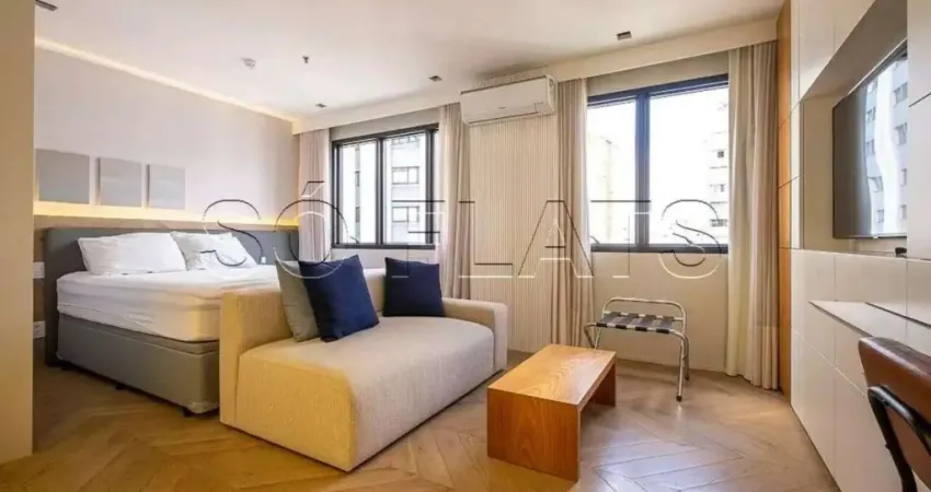 Flat Transamérica Jardins disponível para venda com 28m², 1 dormitório e 1 vaga de garagem