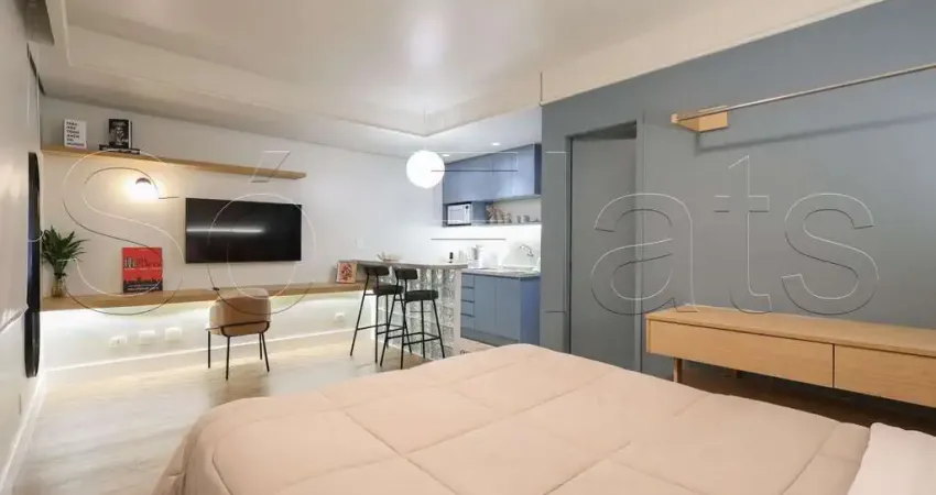 Flat Tsue Bienal disponível para venda com 26m², 01 dormitório e 01 vaga de garagem