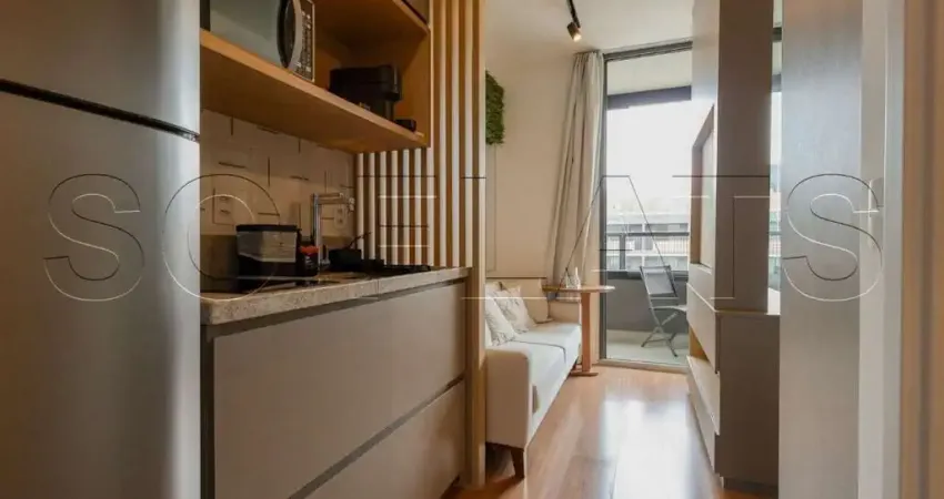 Residencial oy frei caneca, apto disponível para venda com 24m², 01 dormitório e 1 vaga de garagem