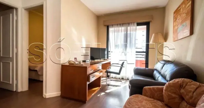 Flat com vaga de estacionamento na berrini, próximo a estação da cptm. com entrada imediata.