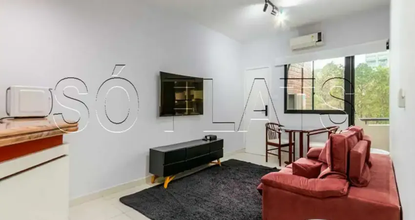 Flat disponível para locação no Le Bougainville, 56m², 1 dormitório e 1 vaga de garagem.