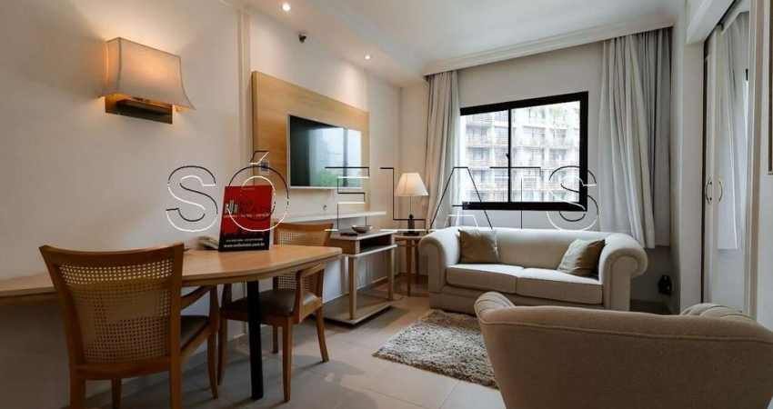 Flat com 30m² totalmente mobiliado à venda no  Jardim Paulista.