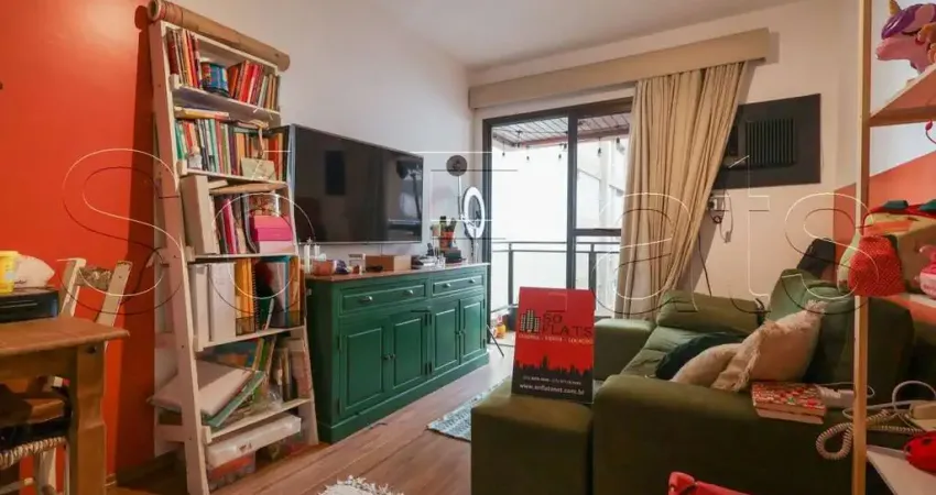 Apto no London contendo 44m², 1 dormitório e 1 vaga, disponível para locação nos Jardins.