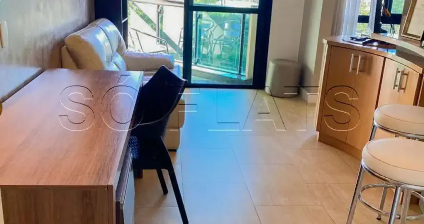 Metropolitan hall, disponível para locação contendo 35m², 01 dormitório e 01 vaga.