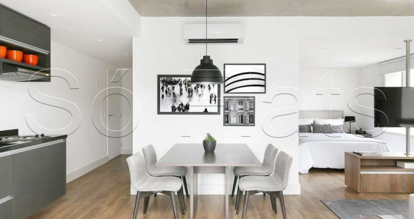 Residencial Geo Berrini, apto disponível para locação contendo 63m², 1 dormitório e 1 vaga.
