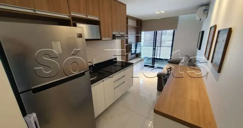 Flat tipo studio, novo, prox a av. sto amaro, jornalista roberto marinho e metrô campo belo.