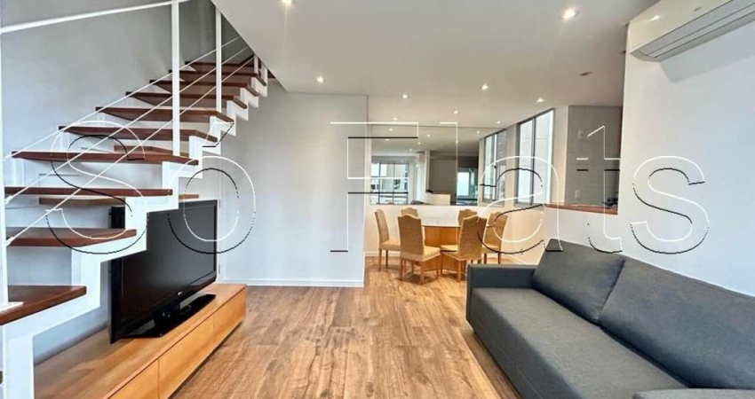 TWIN TOWERS - Flat estilo duplex com  75m²  totalmente mobiliado.