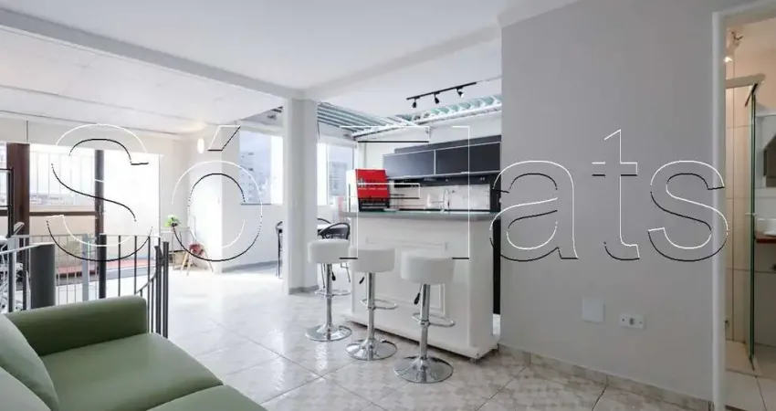 Flat The Plaza, apto Duplex disponível para venda com 93m², 1 dormitório e 2 vagas de garagem