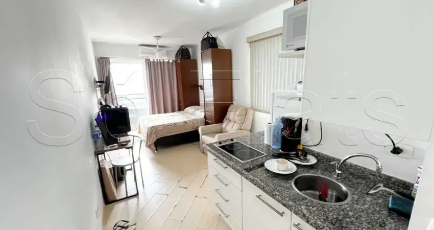 New Citi, apto disponível para locação contendo 27m², 1 dormitório e 1 vaga de garagem.