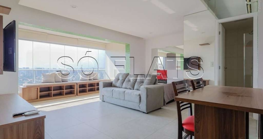 Residencial Air Campo Belo disponível para locação com 50m², 01 dorm e 01 vaga de garagem