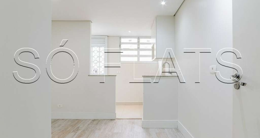 Apartamento no Jardim Paulista com 01 dormitório próximo ao Hospital Sírio-Libanês.