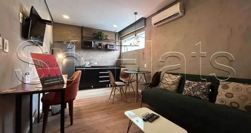 Heritage Residence, apto na Consolação disponível para locação contendo 36m² e 1 dormitório.