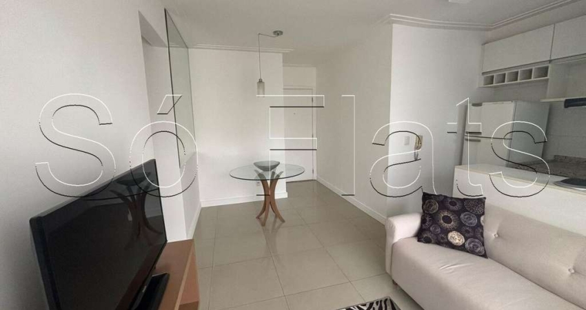 Residencial Wonder Morumbi, flat disponível para locação contendo 2 dormitórios e 1 vaga de garagem.
