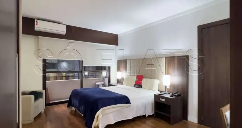 Lindo Flat na região do Paraíso, ótima localização e excelente estrutura para se hospedar