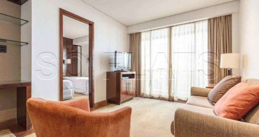 Lindo flat George V com 80m², 2 dormitório e 2 vagas de garagem disponível  no Itaim Bibi