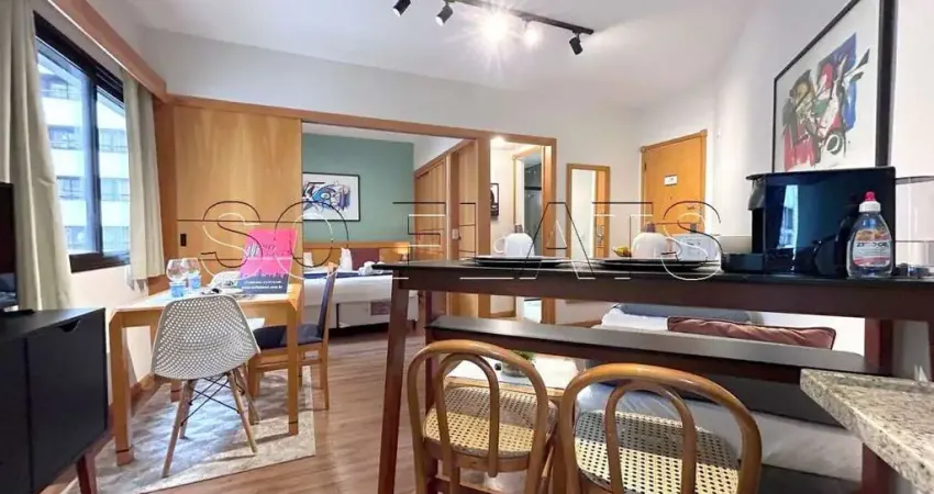 Flat Hampton Park, disponível para venda com 31m², 1 dormitório e 1 vaga de garagem
