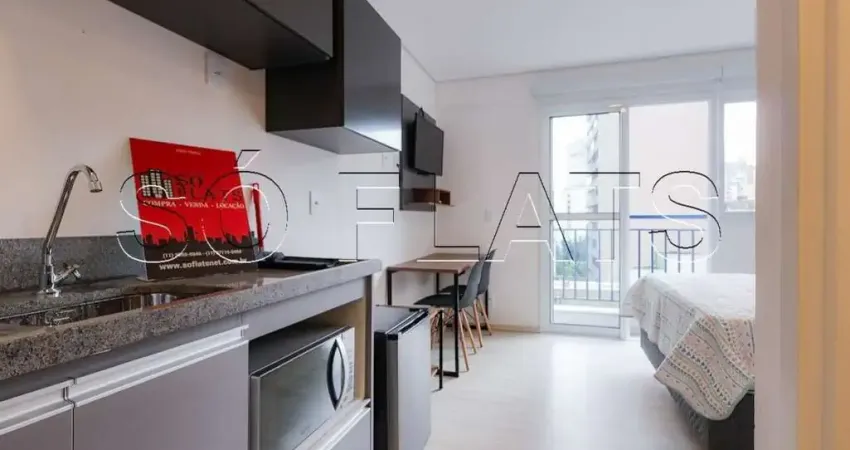 Studio Terraço República, disponível para locação contendo 21m² e 1 dormitório.
