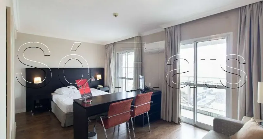 Flat com excelente localização para locação próximo a puc e avenida sumaré.