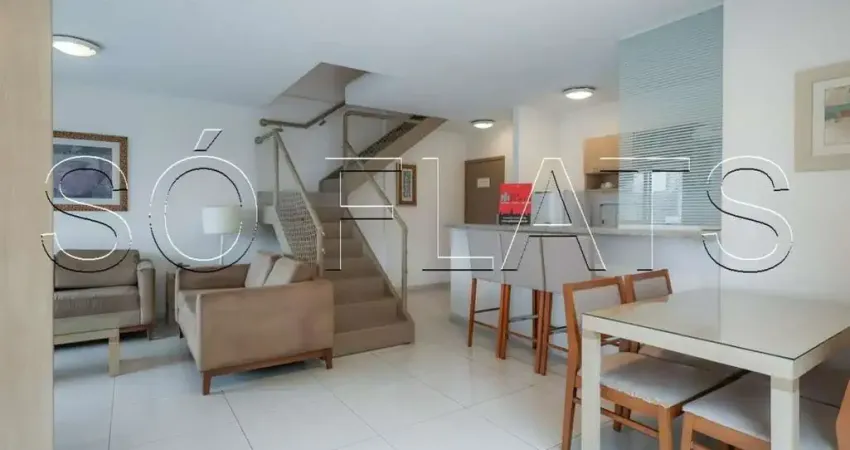 Res Home Paulista, apartamento Duplex disponível para venda com 65m², 2 dormitórios e 2 vagas