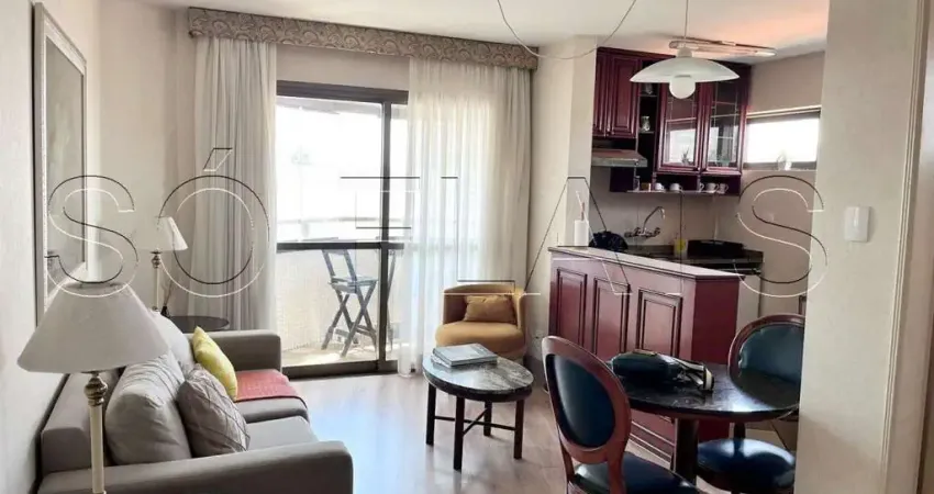 Flat Paulista Wall Street, disponível para venda com 47m², 1 dormitório e 1 vaga