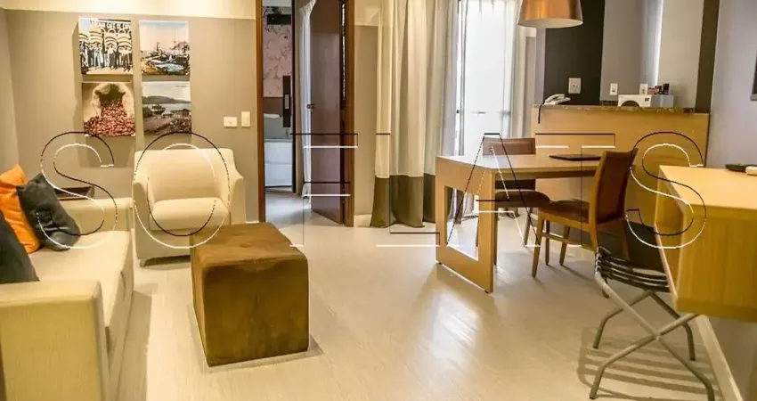 Flat Cosmopolitan Santos, disponível para venda com 45m², 01 dorm e 01 vaga