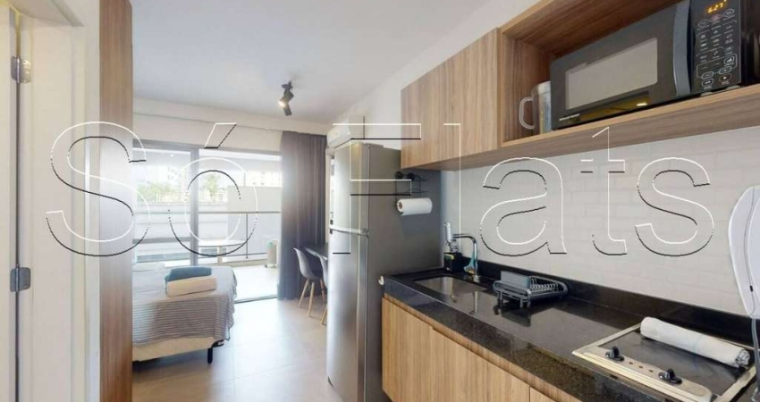 Studio VN Álvaro Rodrigues, flat disponível para locação contendo 32m² e 1 dormitório.