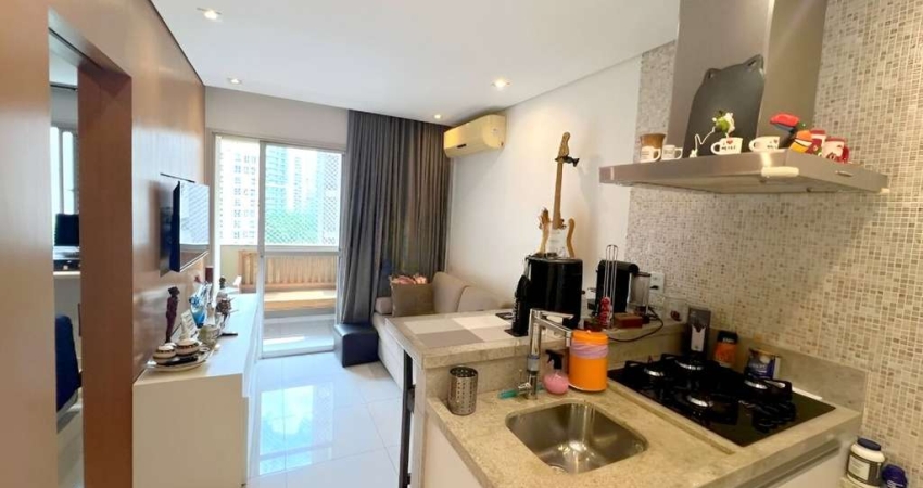 Flat disponível para locação em Moema, próximo a Av. Hélio Pelegrino e Parque do Ibirapuera.