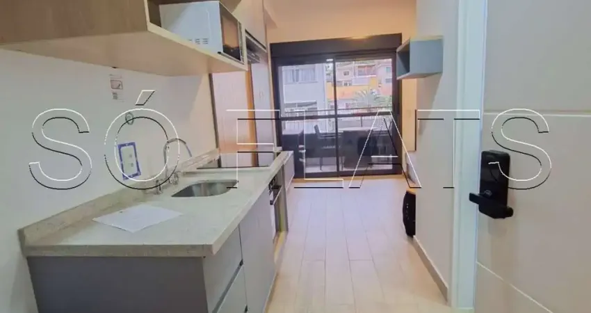 Residencial haus mitre perdizes, studio disponível para locação com 30m² e 01 dormitório.
