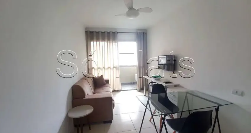 Flat para locação no Moema Top Life com 55m², 1 dormitório e 1 vaga, próximo a Av Hélio Pellegrino.