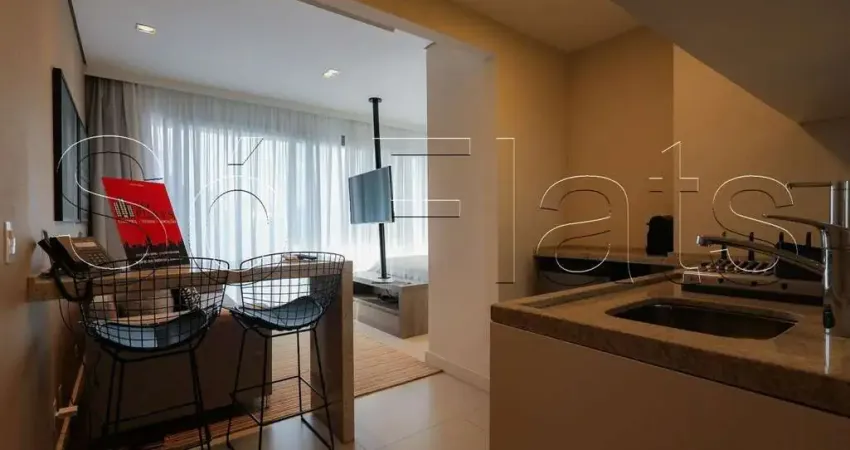 Apto para locação de alto padrão com 42m² no bairro de Pinheiros ao lado do Shopping Iguatemi.