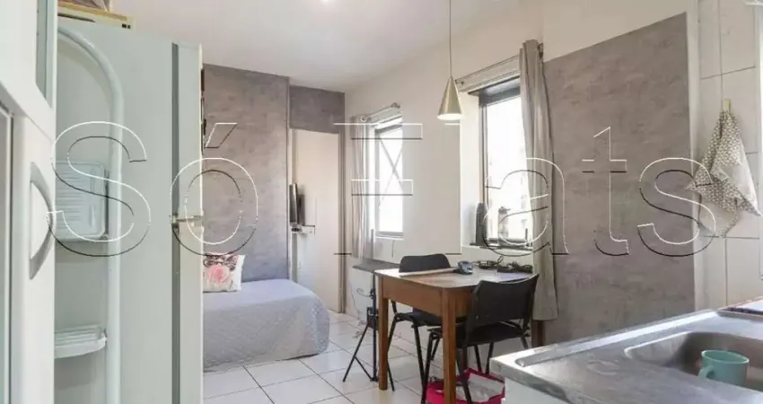 Apto no Saint Gotthard, disponível para locação com 30m², 1 dormitório e 1 vaga de garagem.